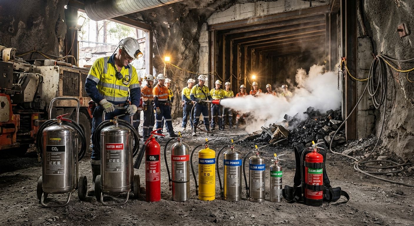 Best fire extinguisher types for coal mining operations 2026