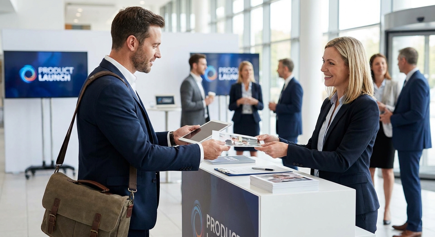 Photo delivery for product launch events