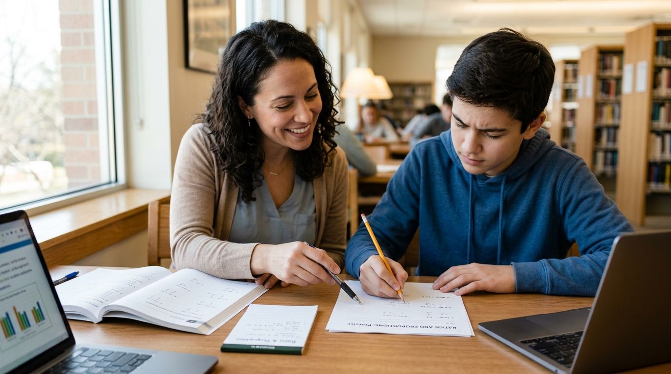 Personalised tutor for students struggling with ratios and proportions