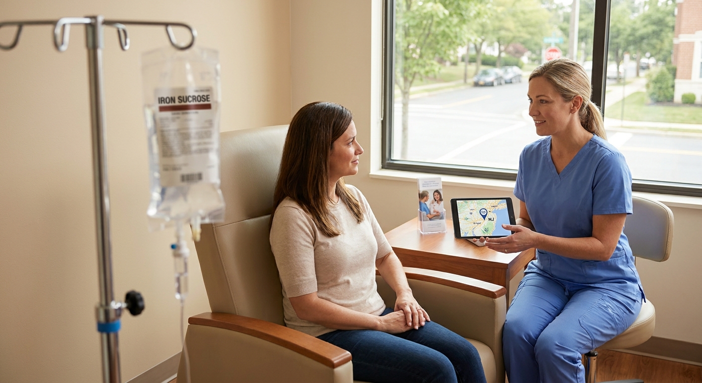 How to get an iron infusion without a referral in NJ