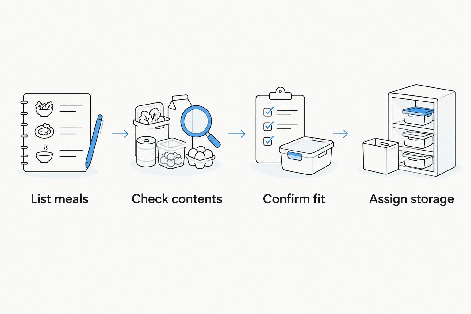 Cookware buying checklist from matching meals to assigning storage