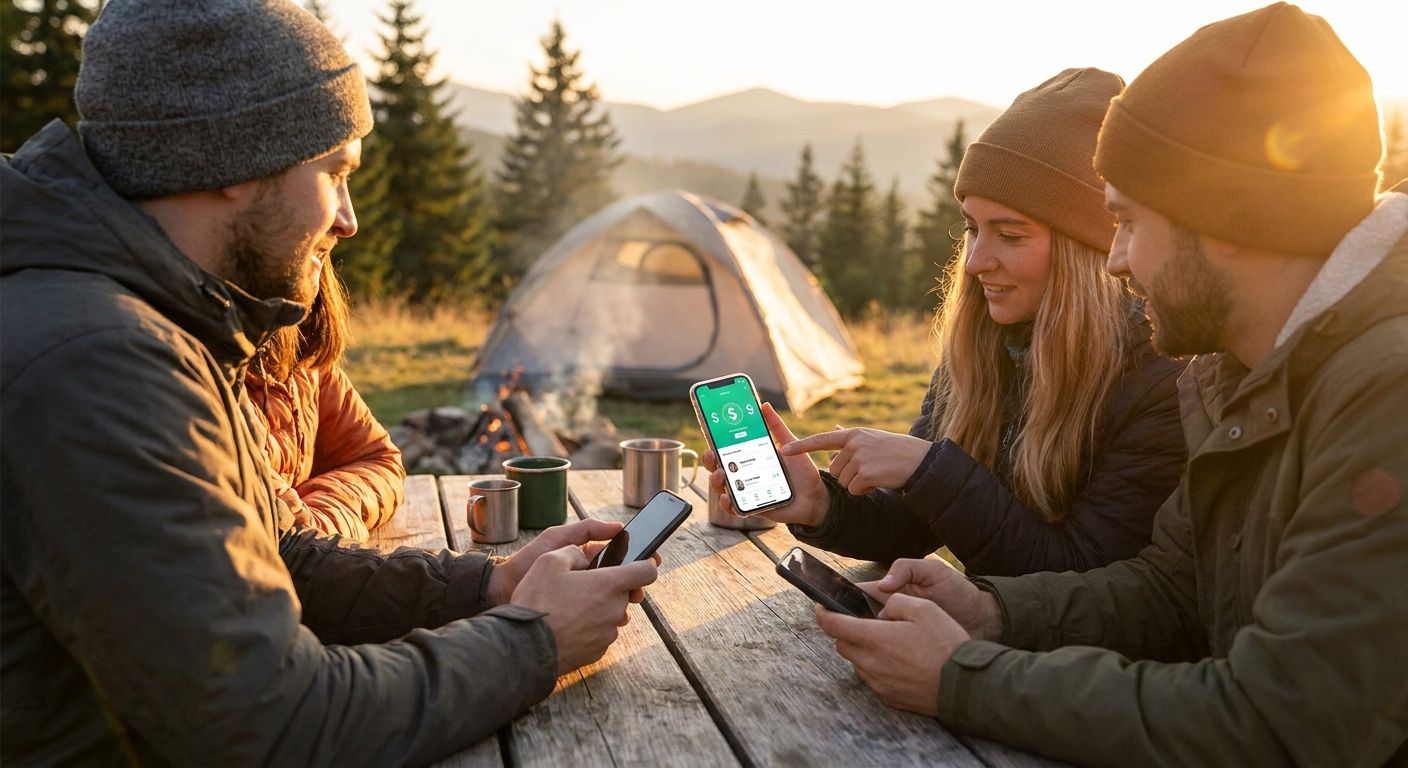 Bill splitting app for camping trips