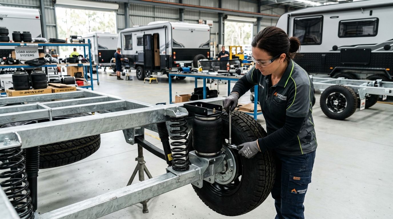 Load assist airbags for caravan manufacturers: complete 2026 guide
