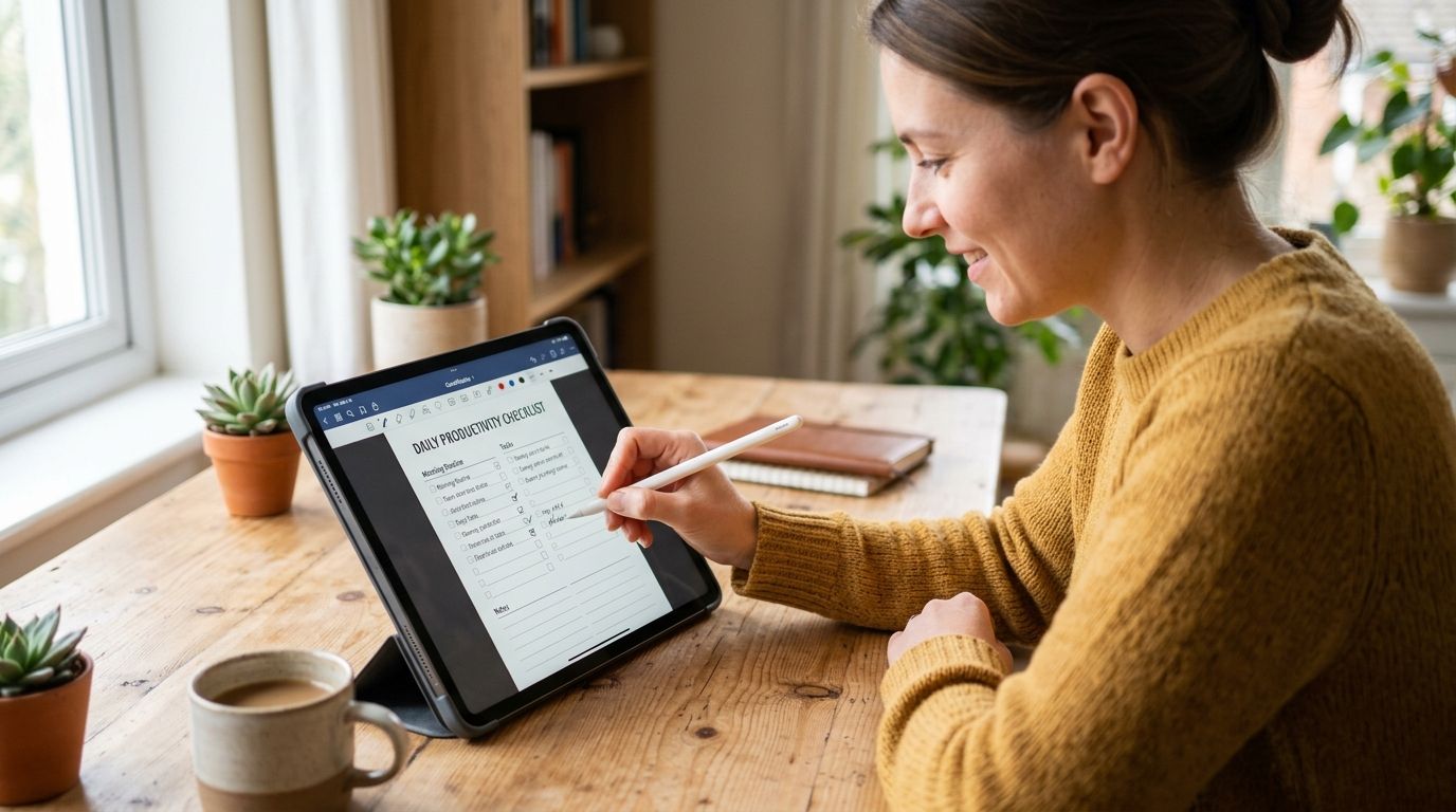 How to import your printable checklist into GoodNotes
