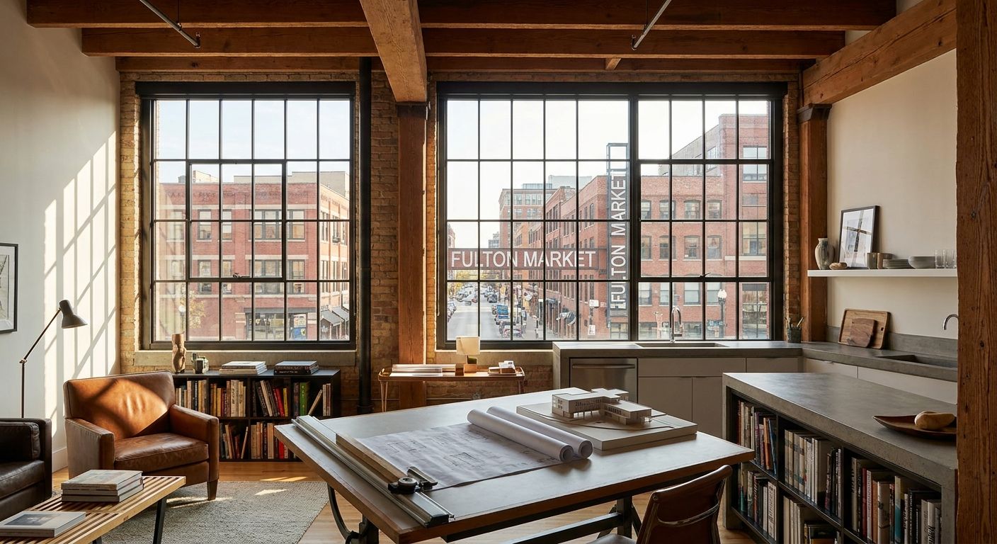 Apartments for architects working in Fulton Market Chicago