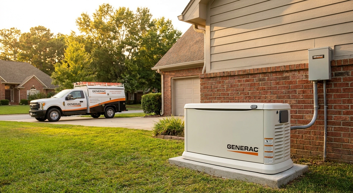 Home generator installation in Loxley, AL