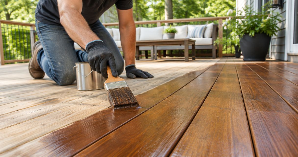 How much does deck staining cost per square foot?