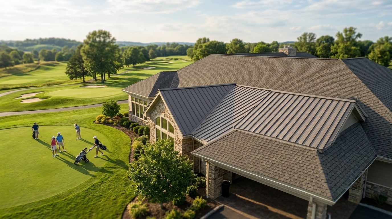 Commercial roofing for country clubs and clubhouses