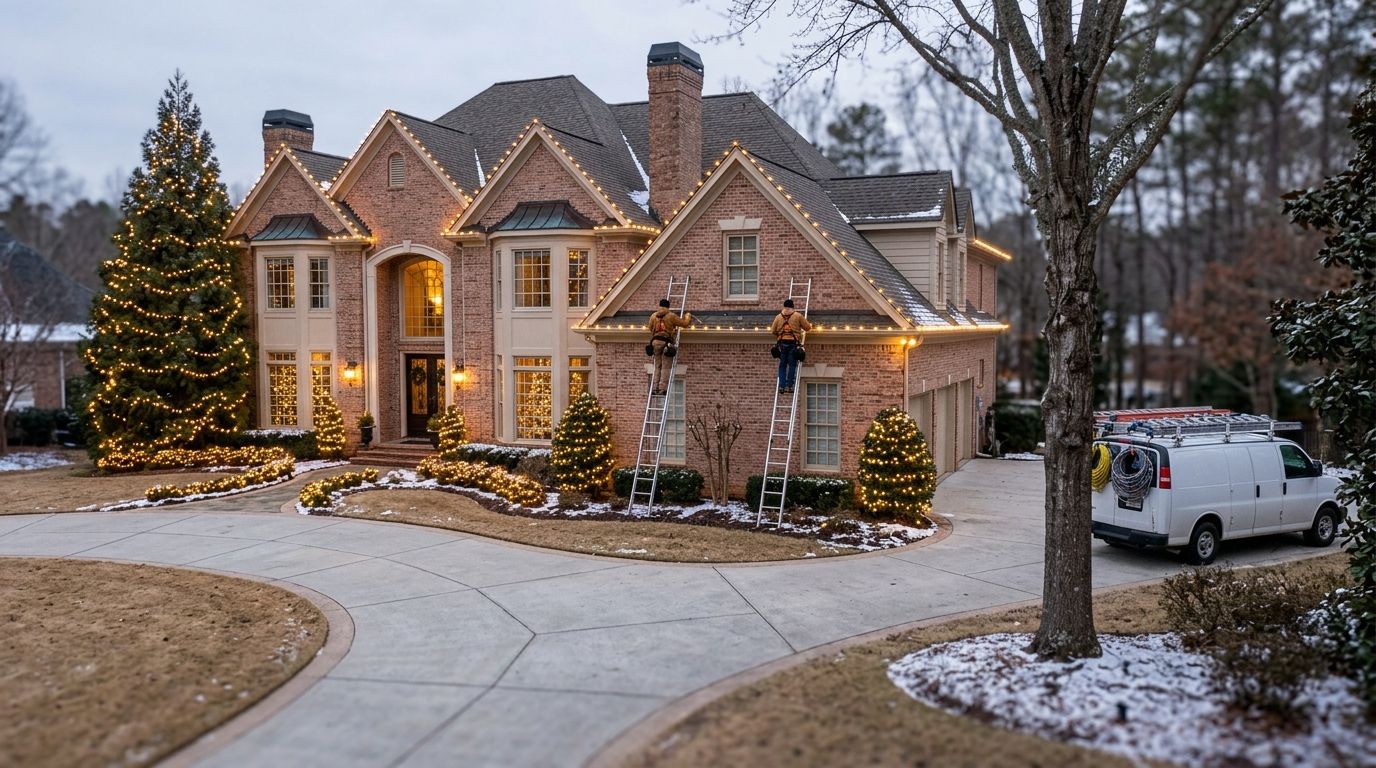 Best christmas light installers for large estate properties in Atlanta 2026