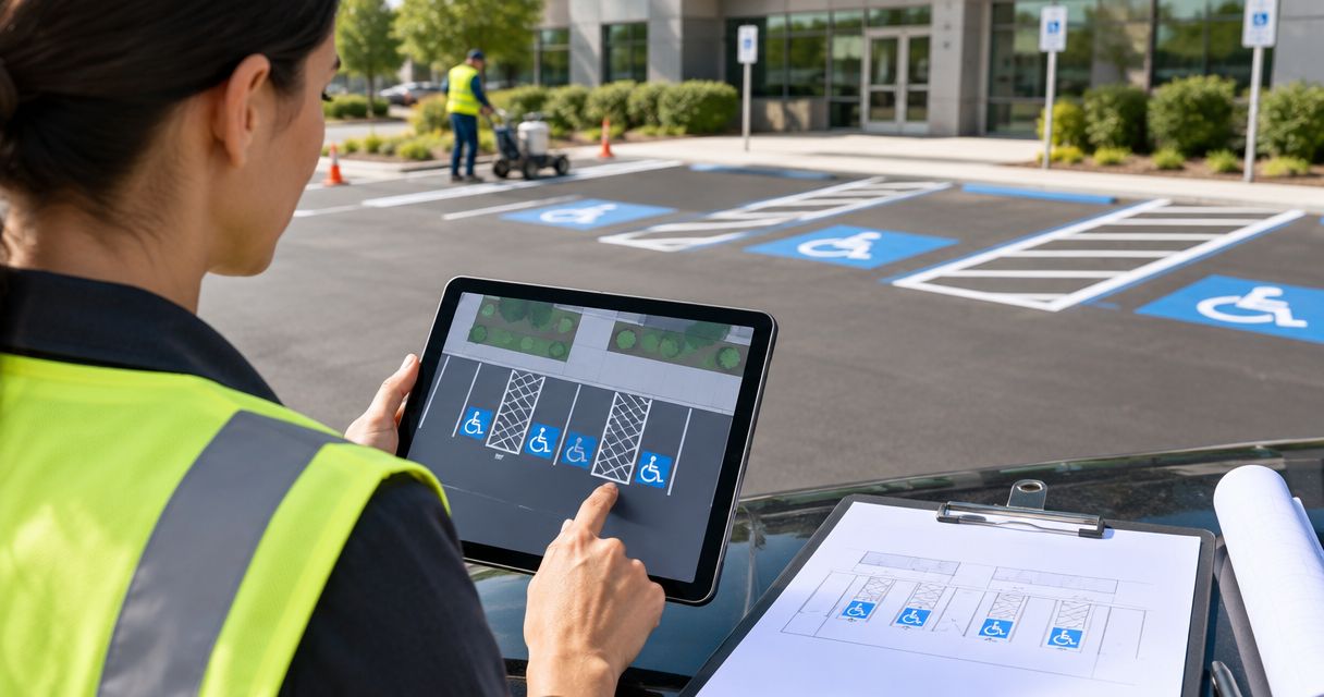 Parking lot striping schedules to ADA accessible-space compliance: complete 2026 workflow
