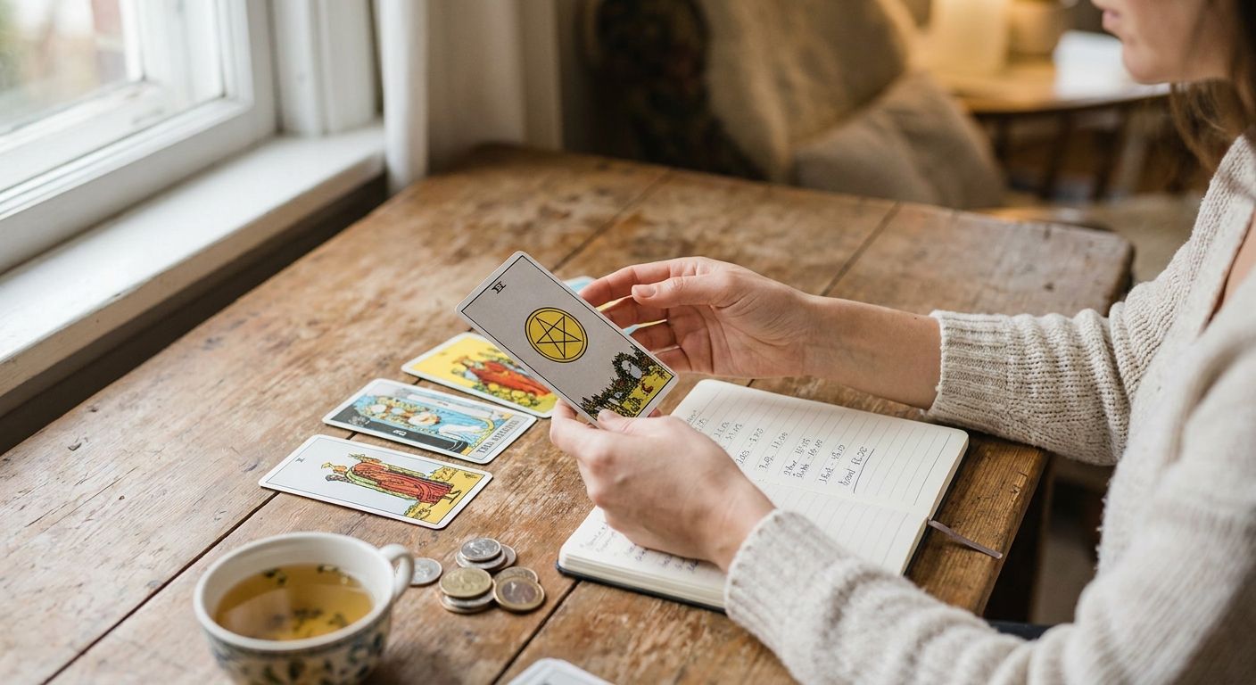 Tarot card reading for financial guidance