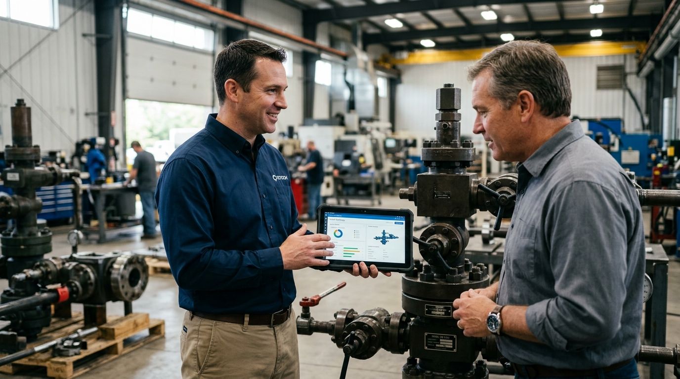 Sales automation for oil and gas equipment manufacturers