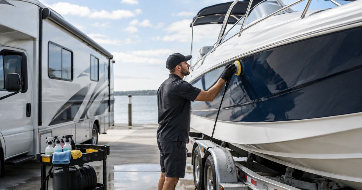 Can mobile detailers work on RVs and boats?
