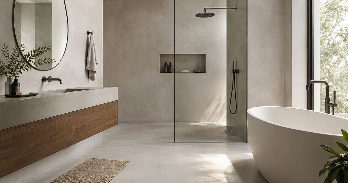 Best microcement finishes for bathrooms 2026