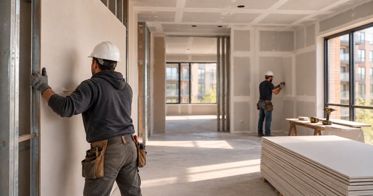 Commercial drywall contractors for multifamily projects