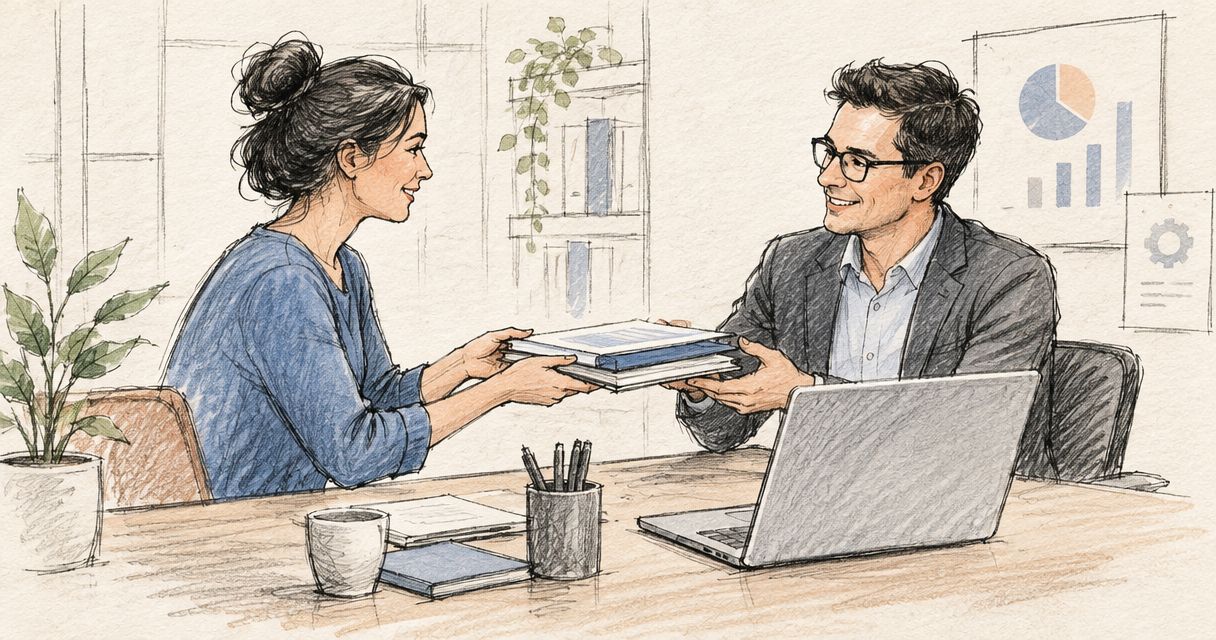 How do you hand over bookkeeping services to a new accountant?