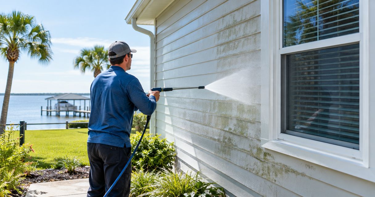 When should Nassau County homeowners book exterior cleaning?