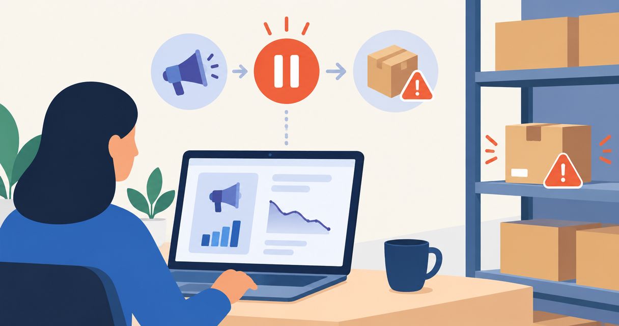 Automatically pause Amazon PPC campaigns when FBA inventory runs low