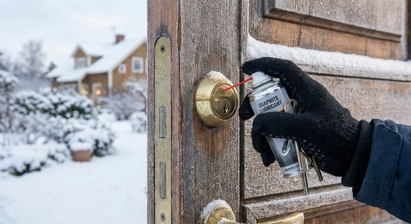 How to winterize exterior door locks before winter
