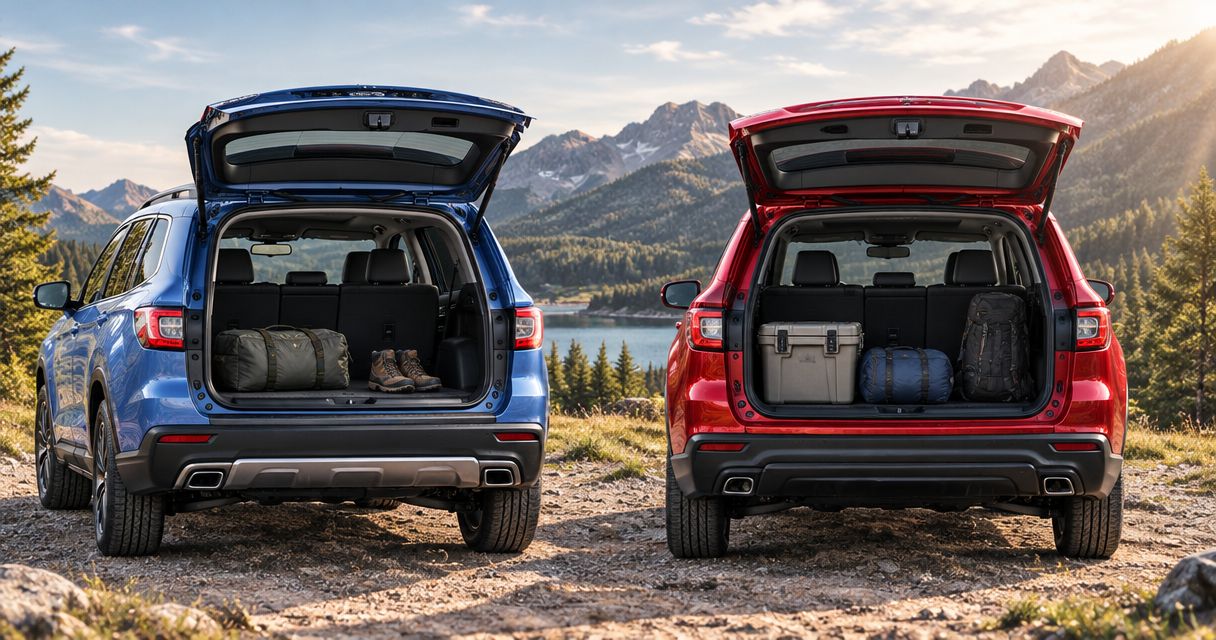 Honda Pilot vs Passport: comparing cargo space for road trips