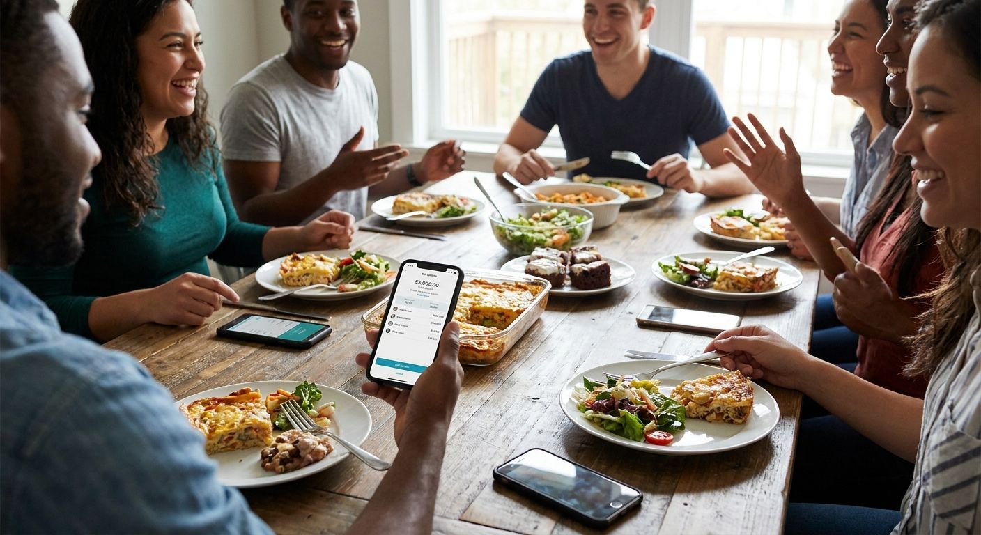 Bill splitting app for potlucks