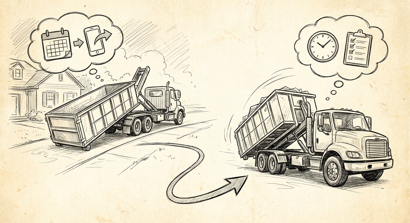 How to schedule a dumpster delivery and pickup