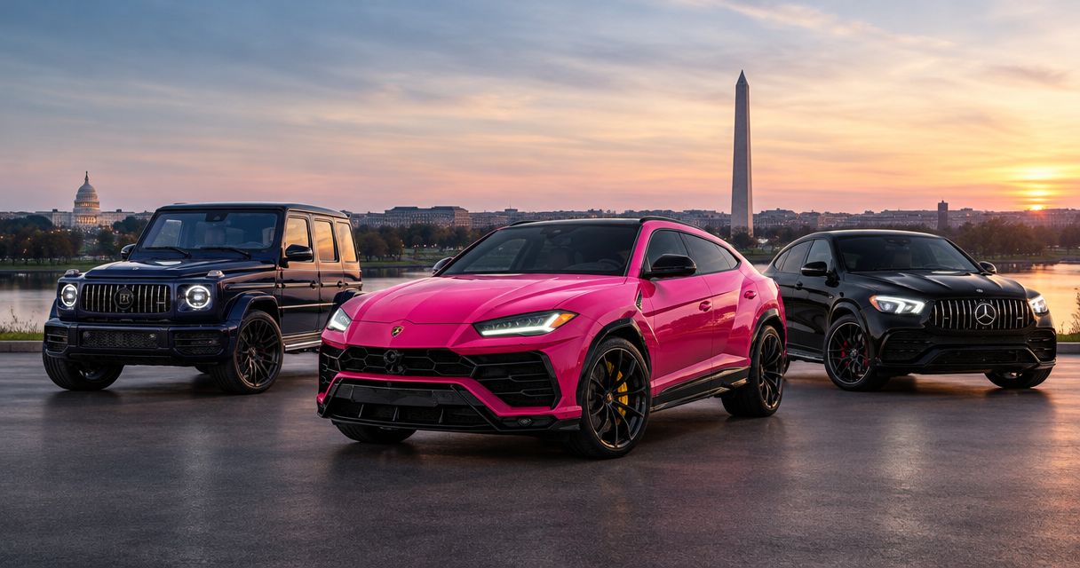 What insurance should you confirm for an exotic rental in DC?