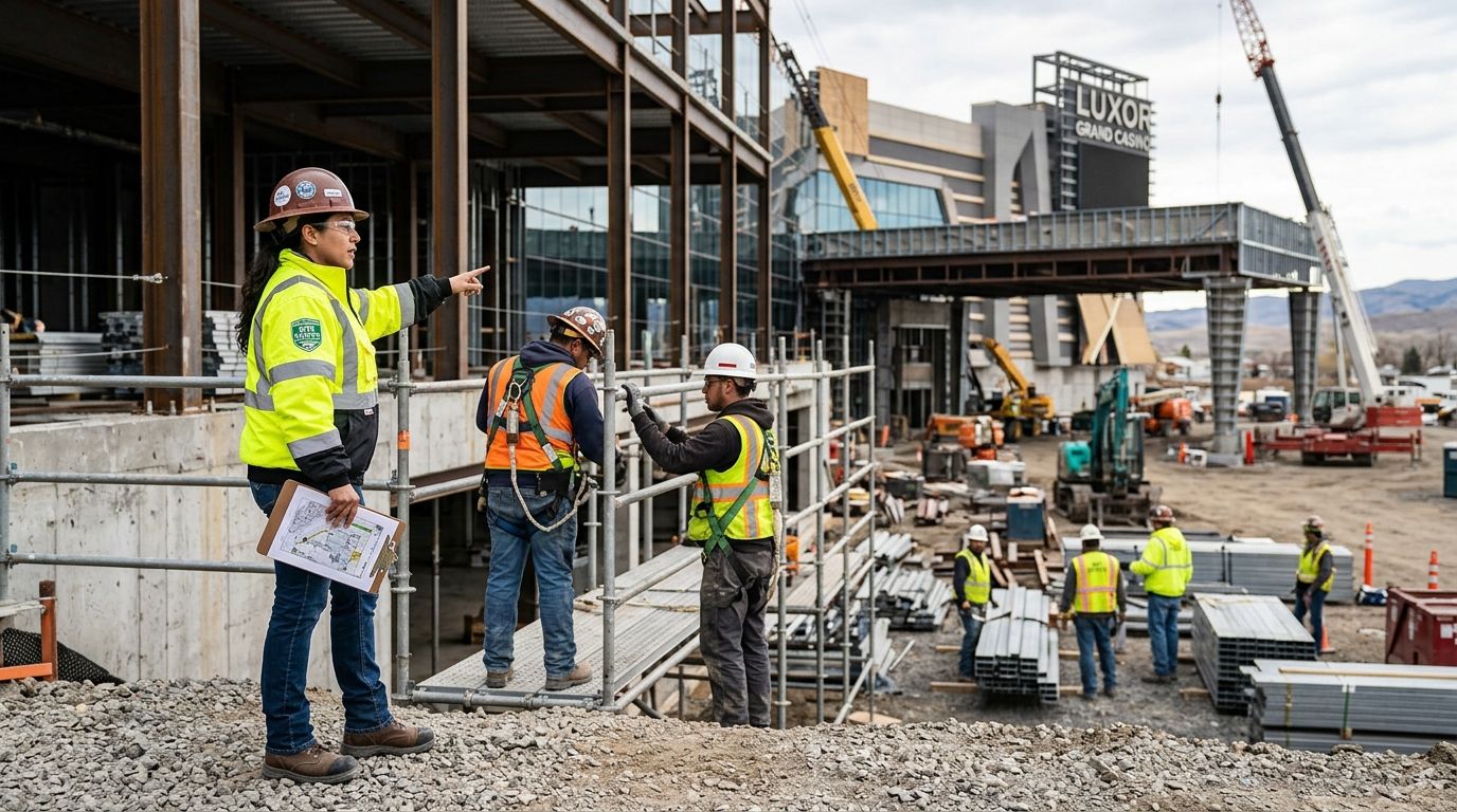 Safety staffing for casino and gaming facility construction