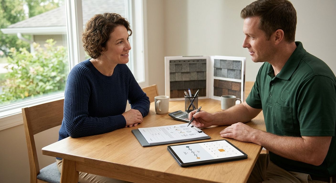 How roof financing approval turns into a scheduled install