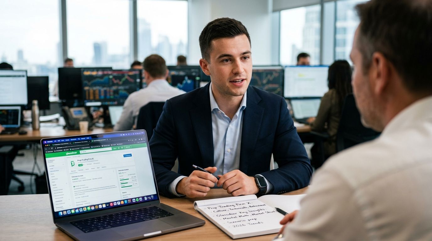 Glassdoor research to prop trading interview: 2026 workflow
