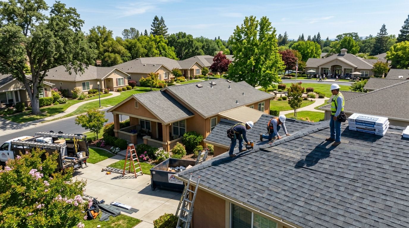 Roof replacement for 55+ and retirement communities