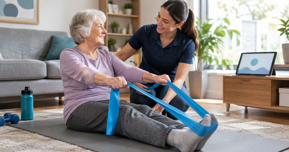 Can home physiotherapy help seniors after a fall?