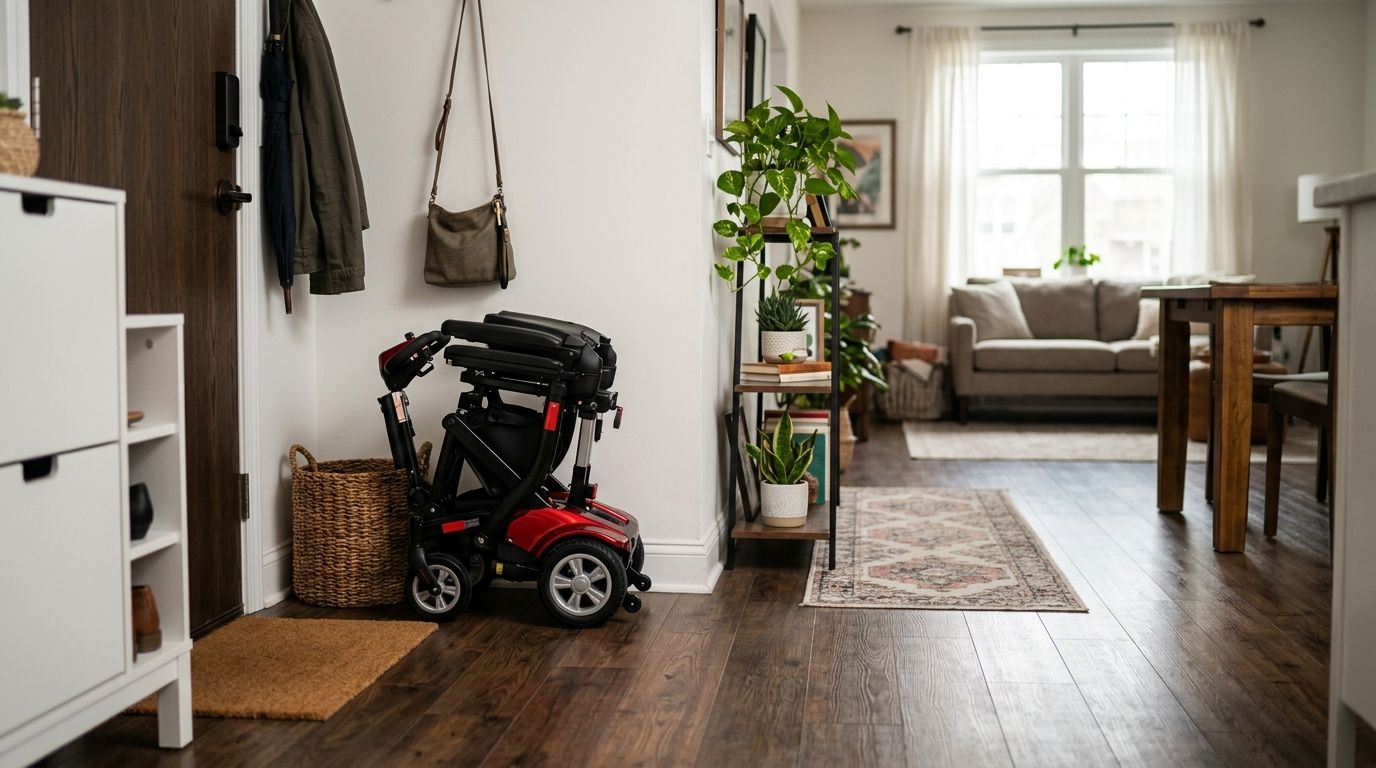 Mobility scooters for small apartments and easy storage