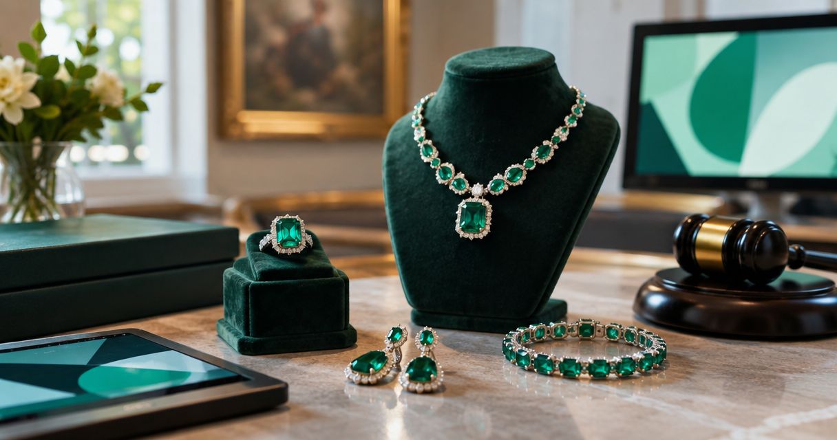 Best auctions for emerald jewelry
