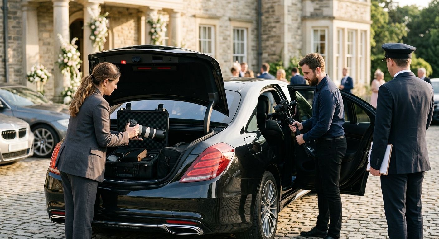 Car service for wedding photographers and videographers