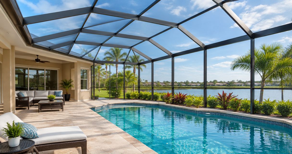 Best roofing materials for pool cage and lanai enclosures in Florida