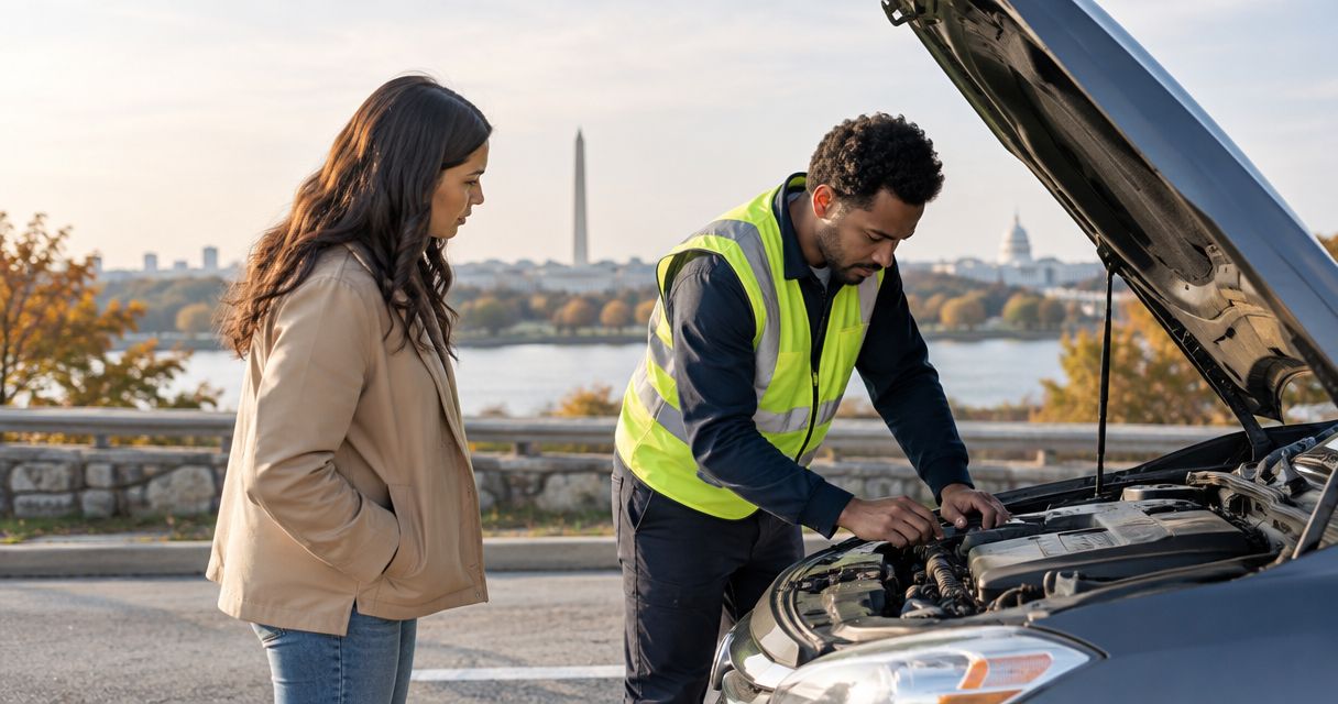 How much does roadside assistance cost in Washington, DC in 2026?