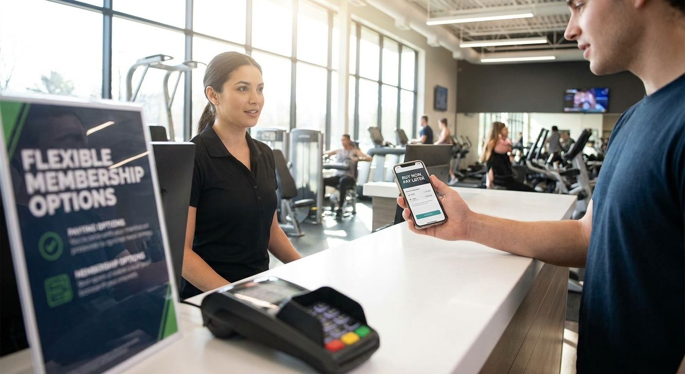 Buy now pay later for gyms and fitness studios