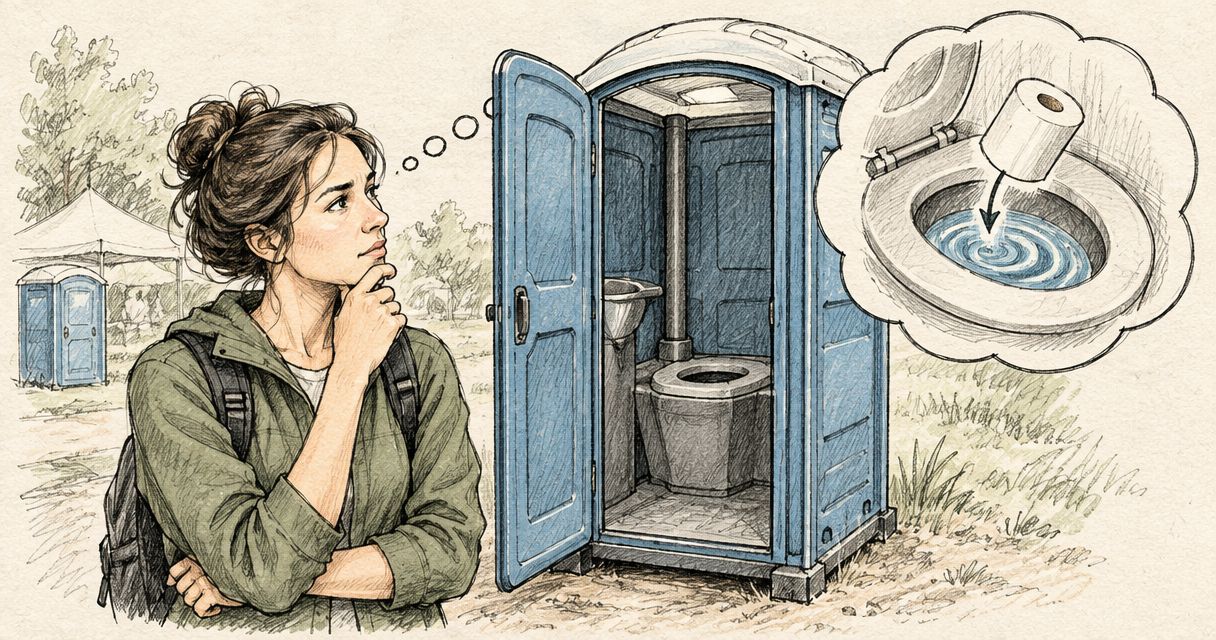 Can you flush toilet paper in a portable toilet?