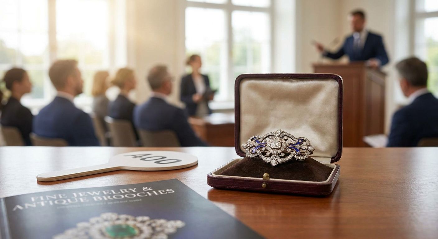 Best auctions for antique brooches