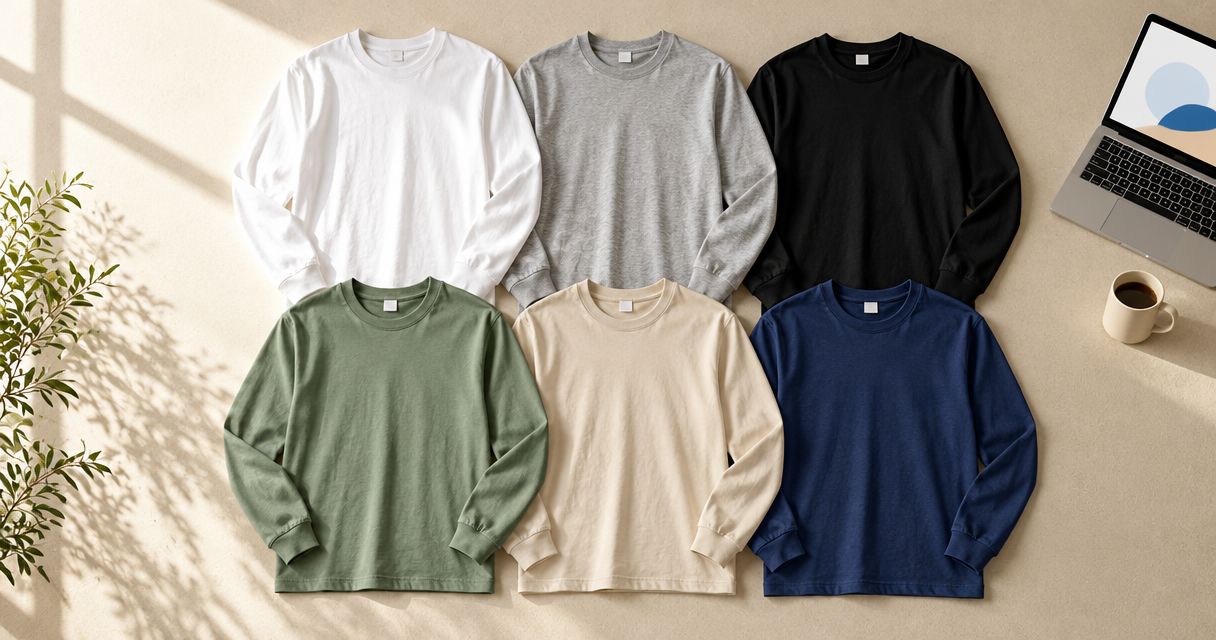 Best 6 blank long sleeve shirts for custom printing in 2026
