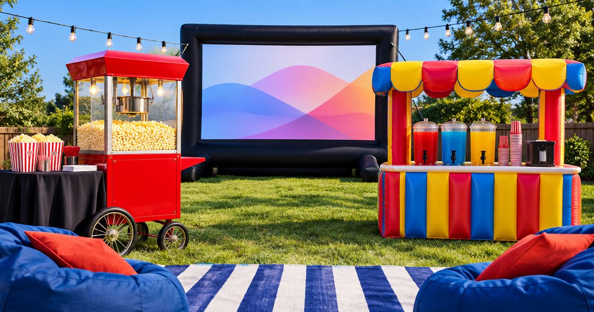 Concession rentals for backyard movie nights: equipment and supplies checklist