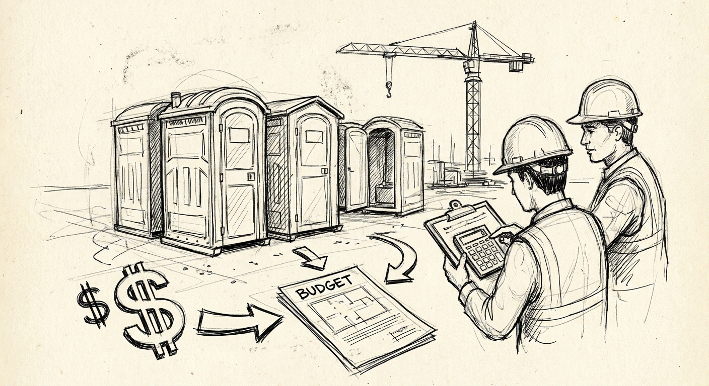 How to budget for portable toilet rental on a job site