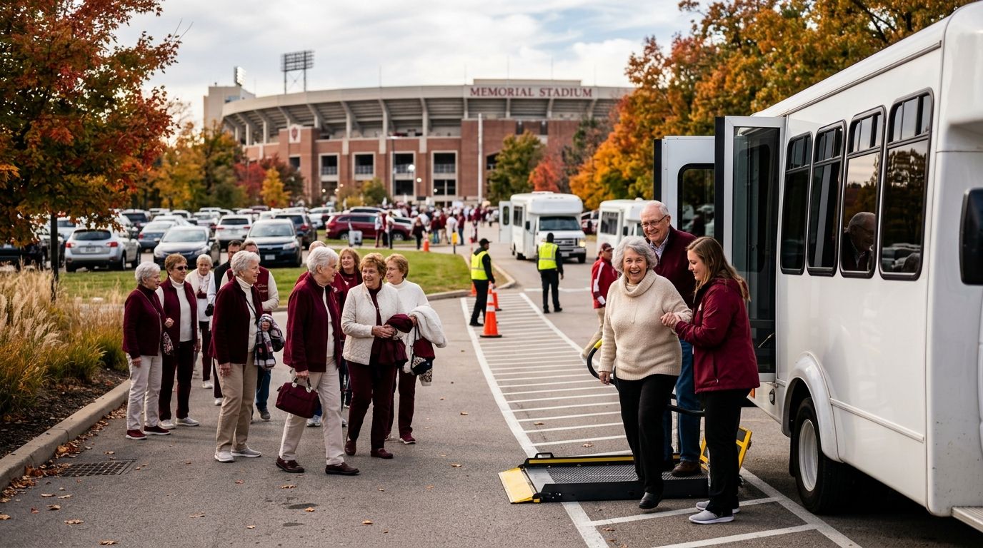 Parking for senior living groups at IU football: complete 2026 guide
