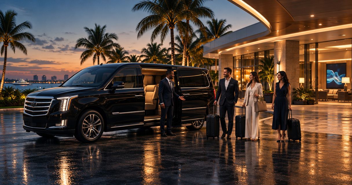 Best vehicle options for small group transportation in Palm Beach
