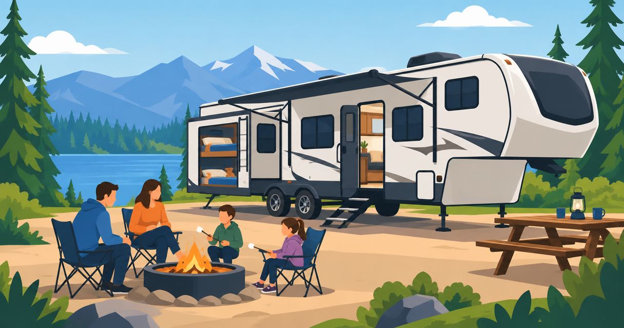 Best fifth wheels with bunkhouses for large families in 2026