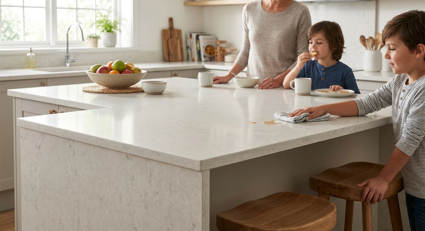 Best low-maintenance countertops for busy families