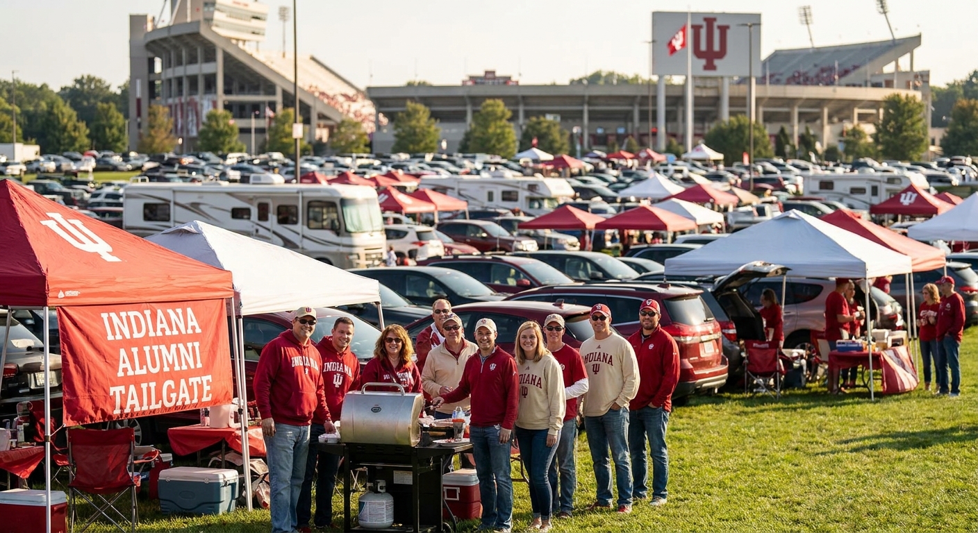 Game day parking for IU football alumni tailgates