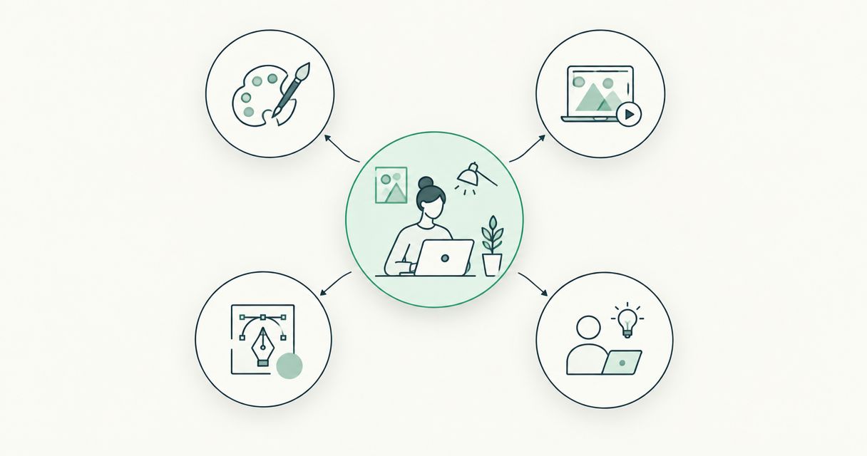 Side hustle ideas from home for people with design skills