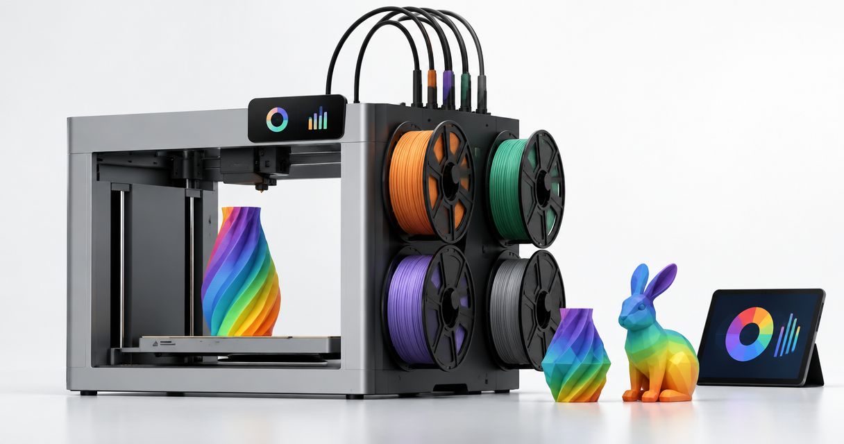 Como reduzir o desperdício na impressão 3D multicolor?